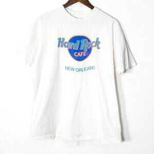Hard Rock Cafe New Orleans Graphic T Shirt White Size XL Retro Souvenir